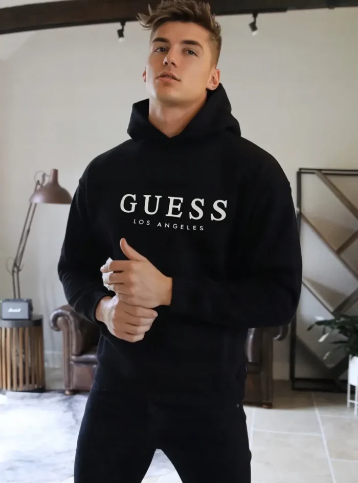 Bluza Męska Guess Los Angeles Czarna - obrazek 6