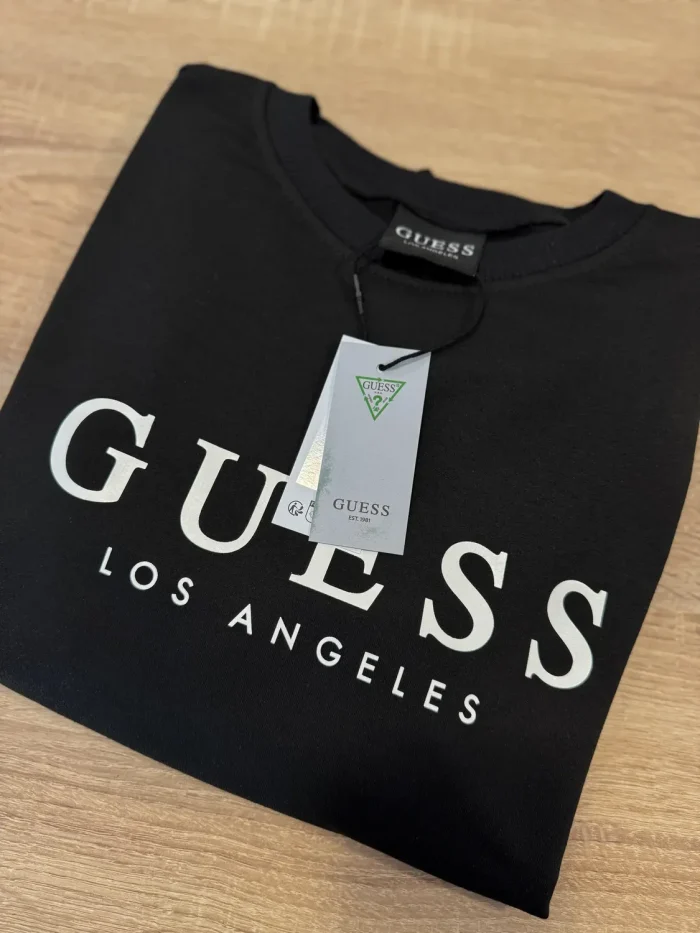 Bluza Damska Guess Czarna Bez Kaptura - obrazek 4