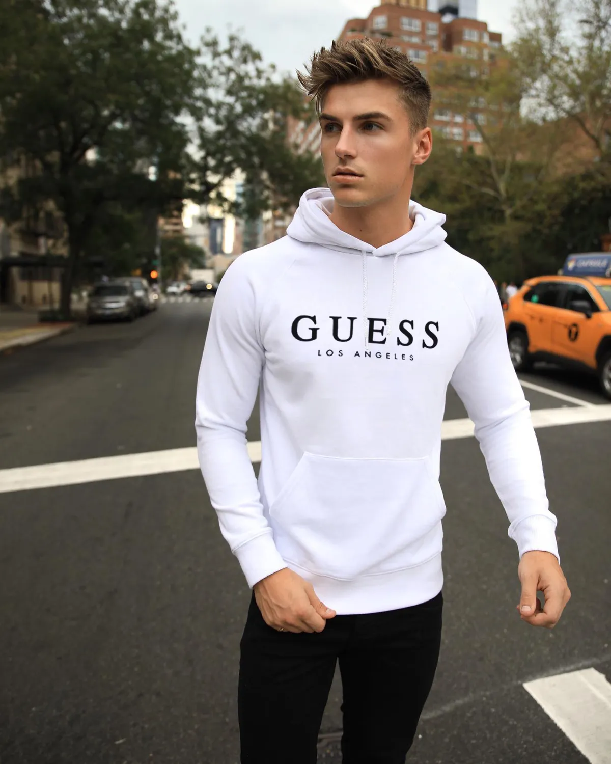 Bluza Męska Guess Los Angeles Biała