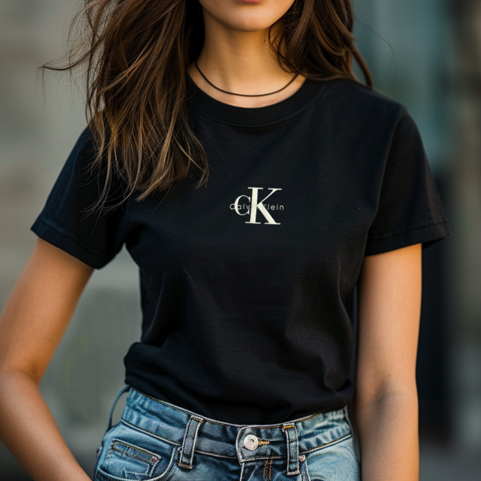 Koszulka calvin klein damska czarna
