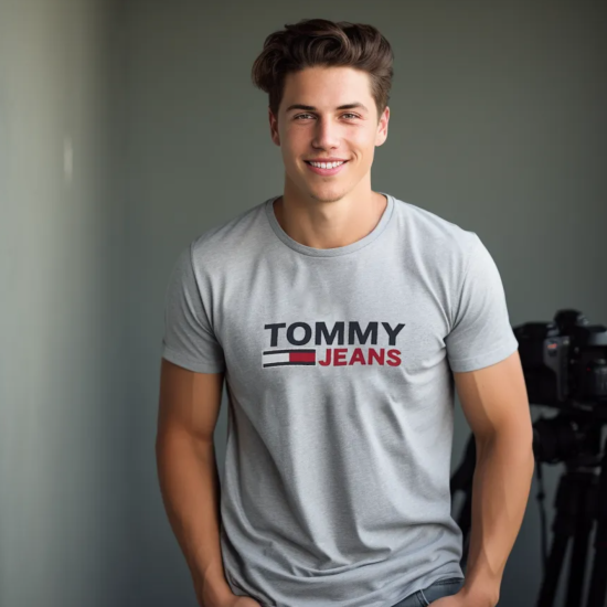 Koszulka Męska Tommy Jeans Szara