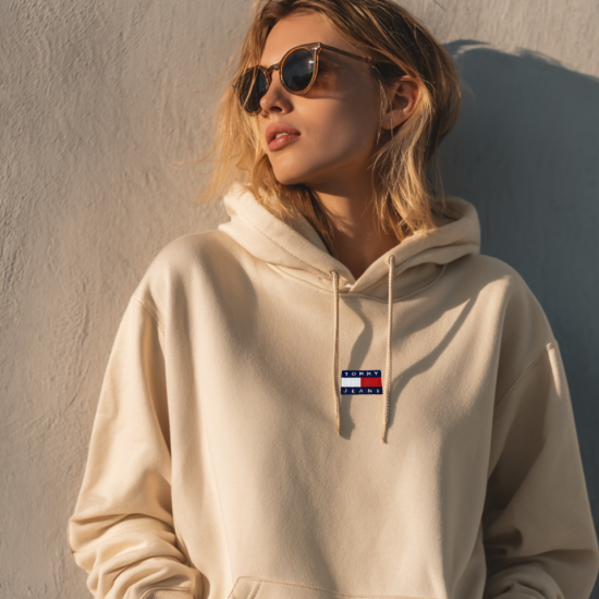 Bluza Damska Tommy Jeans Beżowa