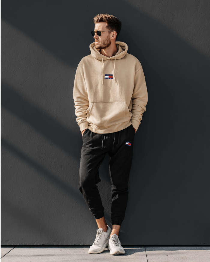 Spodnie Męskie Tommy Jeans Czarne - obrazek 2