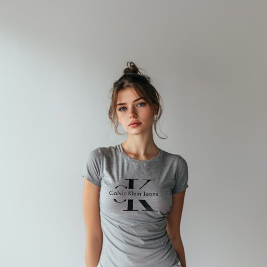 Koszulka Damska Calvin Klein Szara