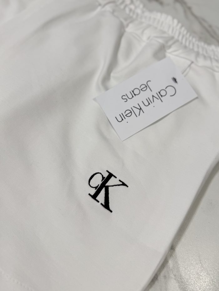 Spódnico spodenki Damskie Calvin Klein Białe - obrazek 2
