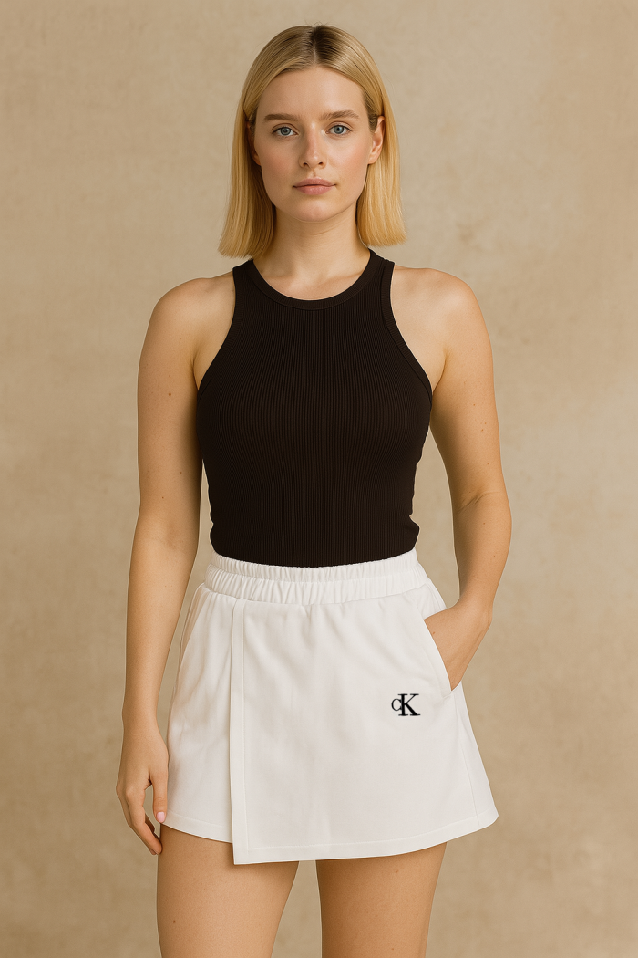 Spódnico spodenki Damskie Calvin Klein Białe