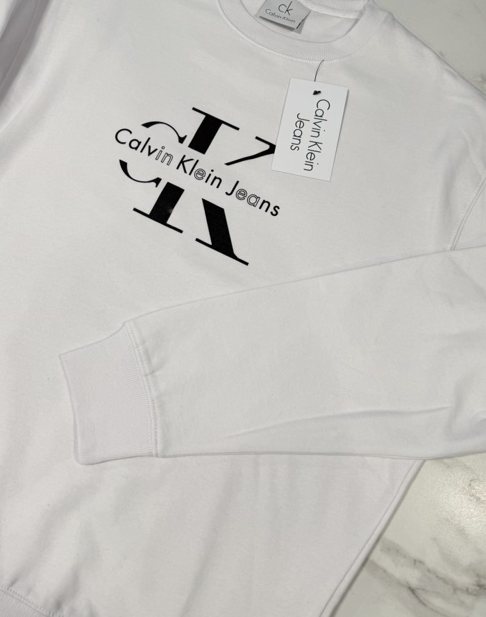 Bluza Męska Calvin Klein Biała - obrazek 3