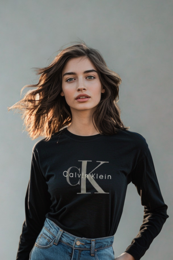 Koszulka Damska Calvin Klein Z Długim Rękawem Longsleeve