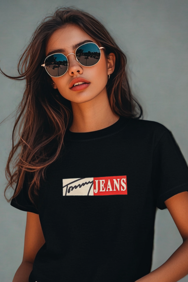 Koszulka Damska Tommy Jeans Czarna
