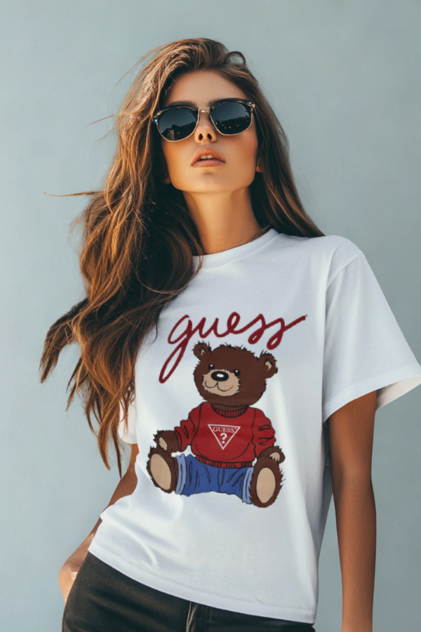 Koszulka Damska Guess Biała