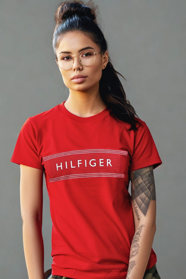 Koszulka Damska Tommy Hilfiger Czerwona