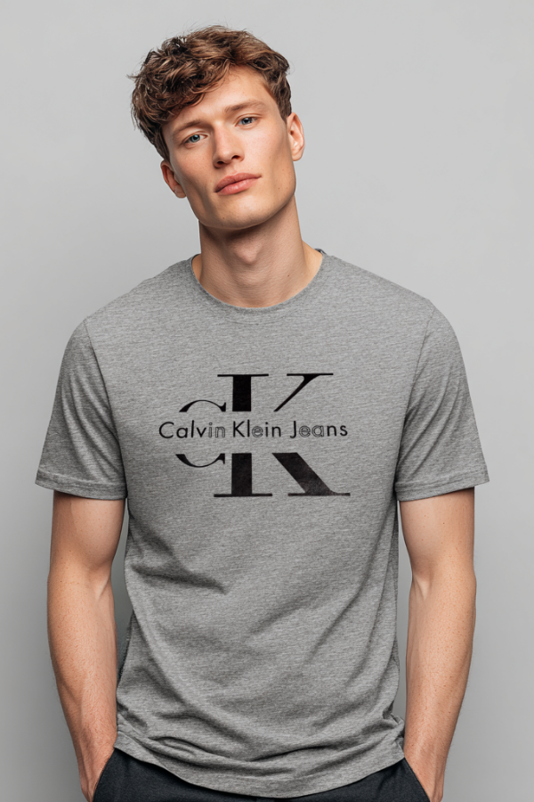 Koszulka Calvin Klein Męska Szara