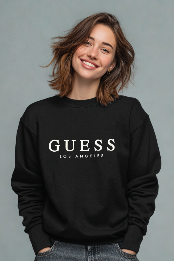 Bluza Damska Guess Czarna Bez Kaptura