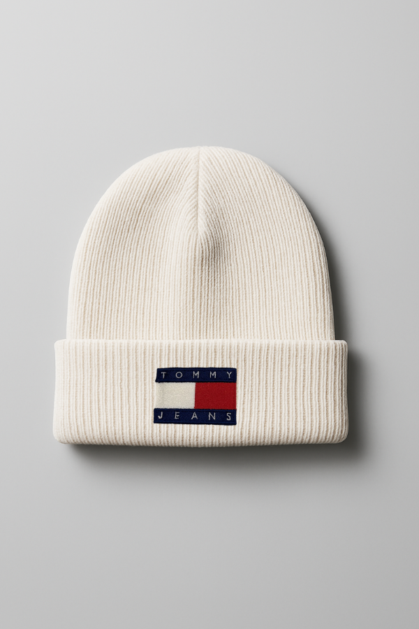 czarna beanie ecru czarna beanie ecru